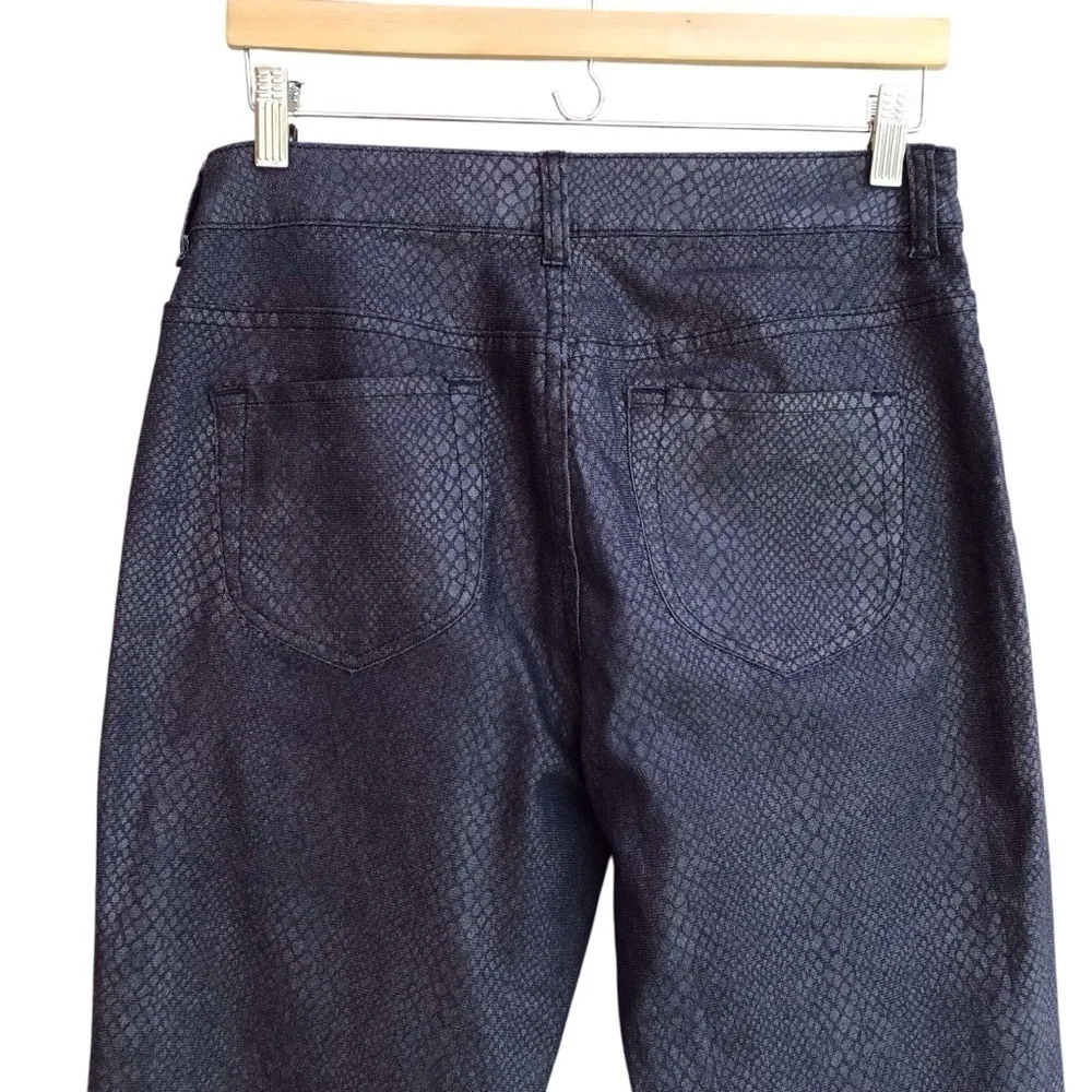 Chico’s Platinum Denim Snake Slim-Leg Jeans NEW